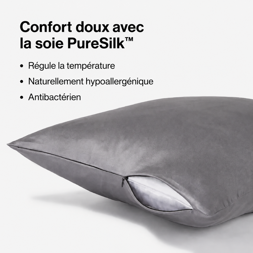 Taie d'Oreiller en Soie Premium Sommeil d'or